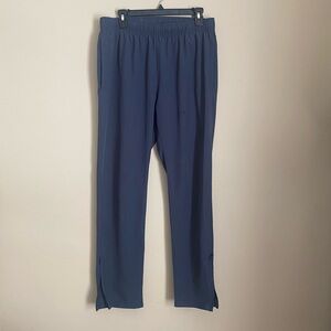 Berkley Jensen men’s active pant size Large Blue zipper cuff elastic waist